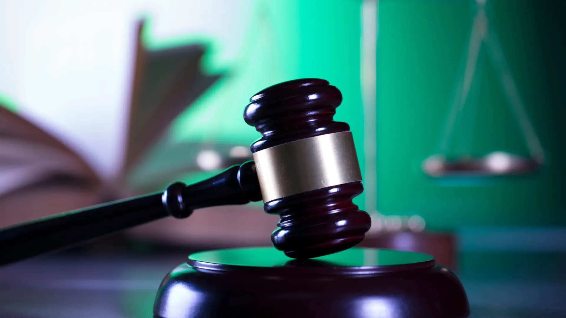 A judge gavel symbolising a criminal case in Poland