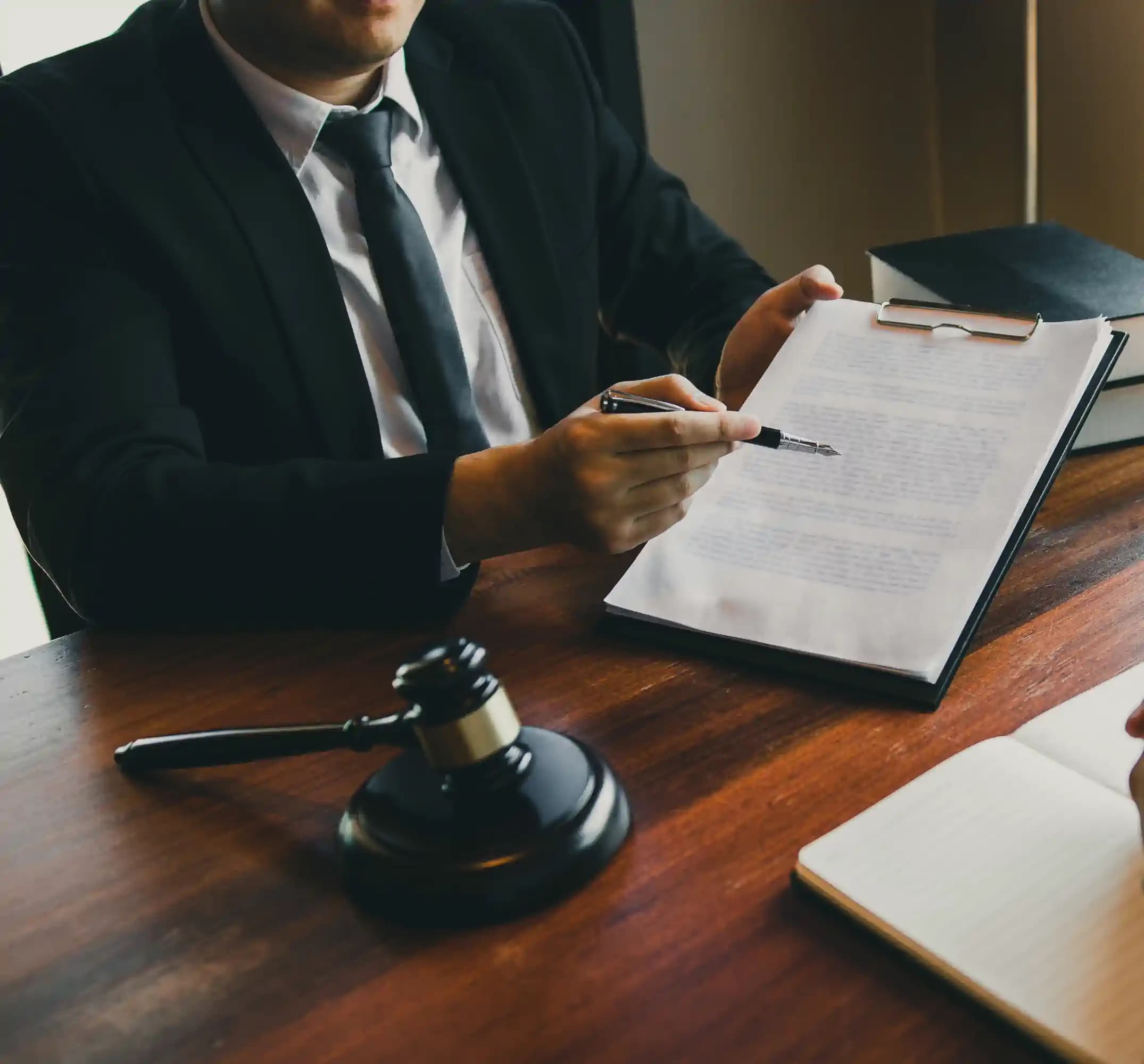 Signing a power of attorney and legal documents